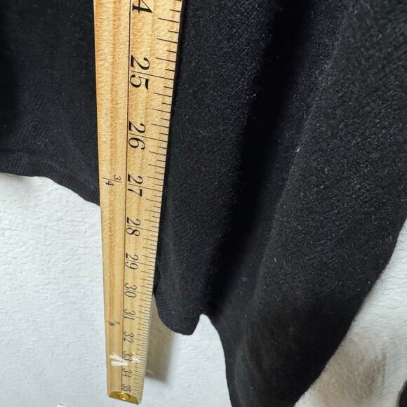 Neiman Marcus Silk Cashmere Open Front Cardigan Black Size M - Picture 5 of 7